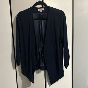 Sequin Hearts Navy Open Blazer